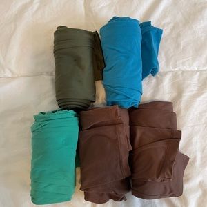 Lot of LulaRoe OS Solid Leggings - 5 Pair